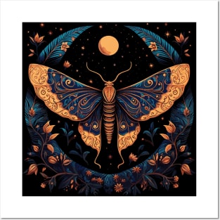 Luna Moon Moth Posters and Art